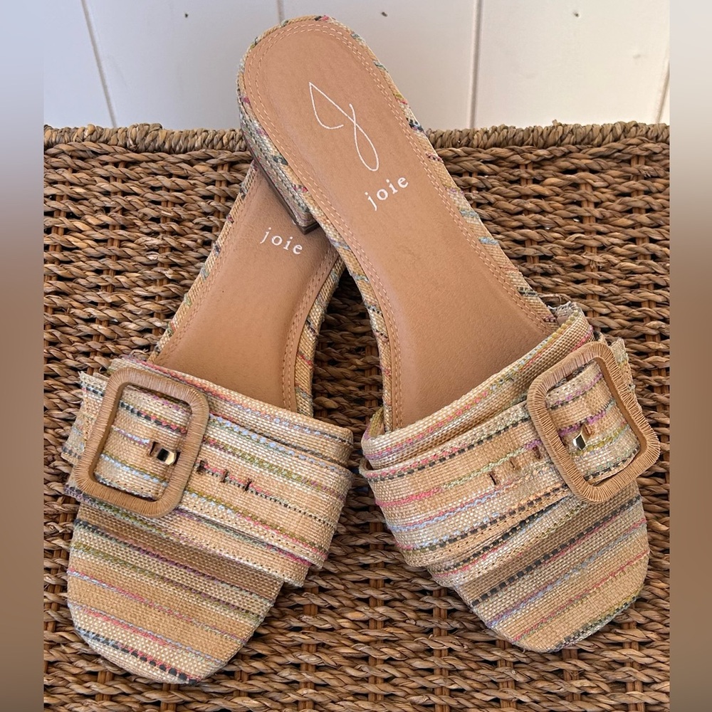 Joie‎ Women’s Claire Woven Slides Front Buckle Size 8.5M